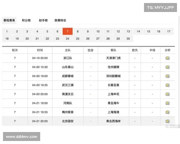 中超赛事赛程表 中超赛事赛程表